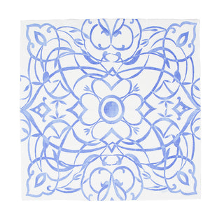 Algarve Ceramic Blue-Paper Linen Napkin Airlaid Luncheon-15 In
