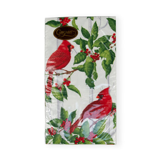 Holly And Songbirds White/Silver Guest Towel
