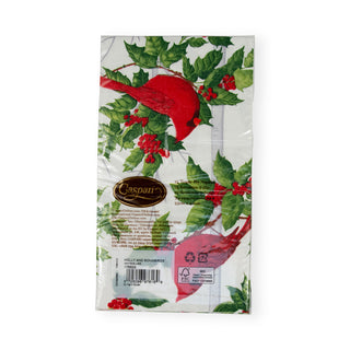 Holly And Songbirds White/Silver Guest Towel