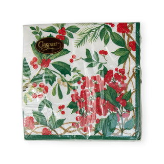 Holly Chintz White Napkin Cocktail