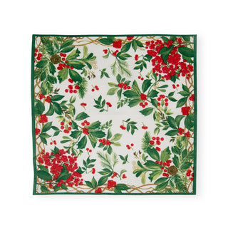 Holly Chintz White Napkin Cocktail