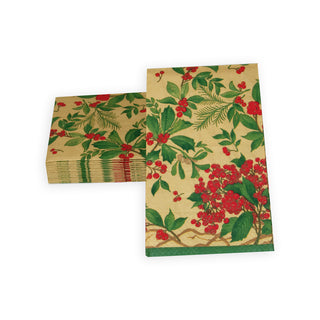 Holly Chintz Gold Guest Towel