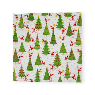 Twirling Santas Napkin Cocktail