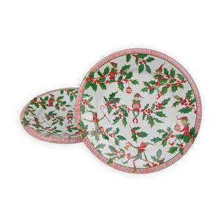 Jingle Elves Salad/Dessert Plates