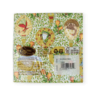 In A Pear Tree Napkin Cocktail