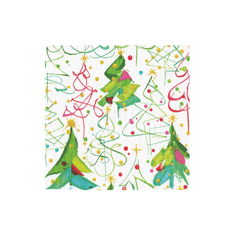 Pop Christmas Cocktail Napkins - 20 Per Package