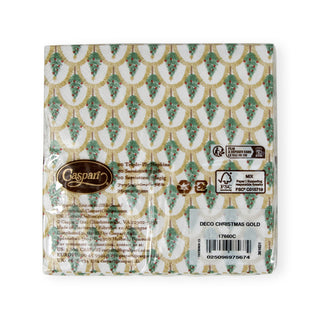 Deco Christmas Gold Napkin Cocktail