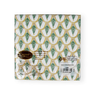 Deco Christmas Gold Napkin Luncheon