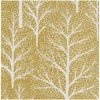 Winter Trees Gold/White Napkin Dinner