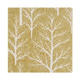 Winter Trees Gold & White Luncheon Napkins - 20 Per Package