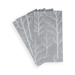 Winter Trees Silver/White Guest Towel