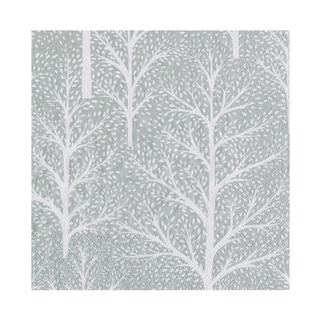 Winter Trees Silver & White Luncheon Napkins - 20 Per Package