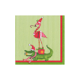 Zooey Christmas Boxed Cocktail Napkins - 40 Per Box