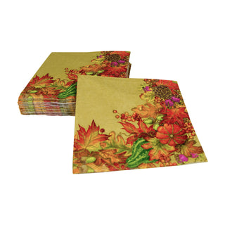 Harvest Garland Gold Napkin Cocktail