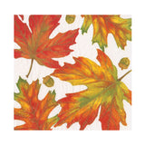 Autumn Hues White Luncheon Napkins - 20 Per Package