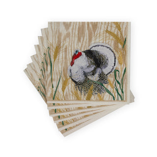 Homestead Turkey Taupe Napkin Cocktail