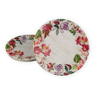 Berry Botanical Taupe Dinner Plates