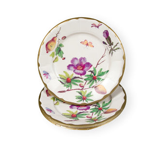 Porcelain Blooms Ivory Salad/Dessert Plates