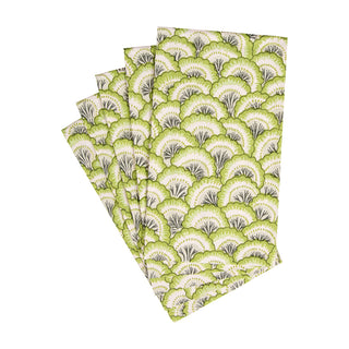 Pontchartrain Scallop Green Guest Towel