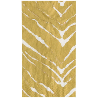 Go Wild White/Gold Guest Towel