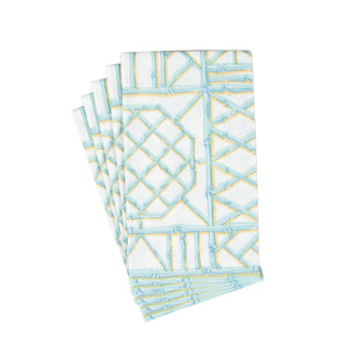 Bamboo Screen Robin's Egg-Ppr Linen Guest Towels Airlaid - 12 In