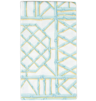 Bamboo Screen Robin's Egg-Ppr Linen Guest Towels Airlaid - 12 In