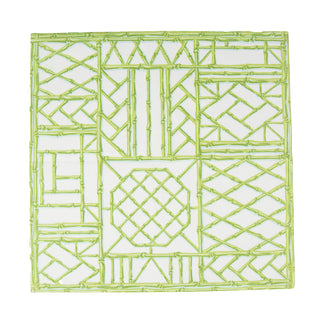 Bamboo Screen Moss Green-Ppr Linen Napkin Airlaid Dinner-12 In