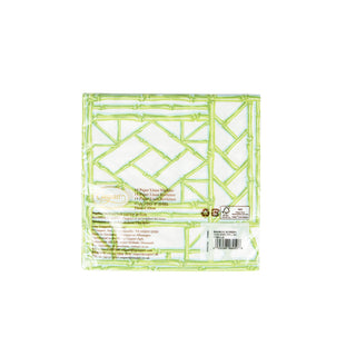 Bamboo Screen Moss Green-Ppr Linen Napkin Airlaid Luncheon-15 In