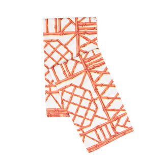 Bamboo Screen Coral-Paper Linen Guest Towels Airlaid - 12 In