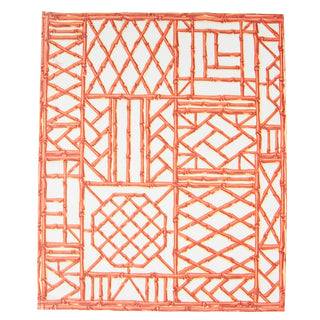 Bamboo Screen Coral-Paper Linen Guest Towels Airlaid - 12 In