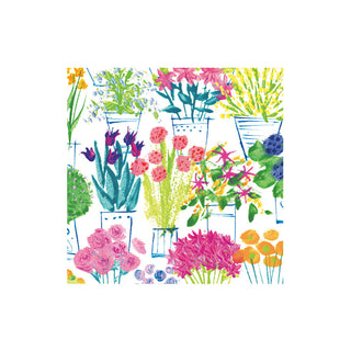 Flower Market Boxed Cocktail Napkins - 40 Per Box