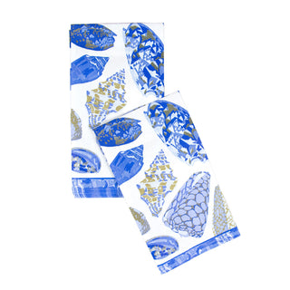 Coquillage Blue Guest Towel