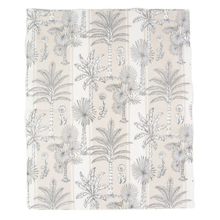 Southern Palms Flax/White Guest Towel