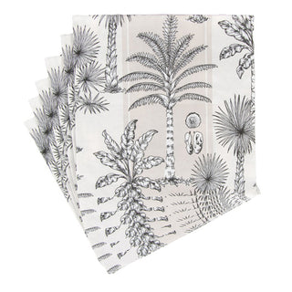 Southern Palms Flax/White Napkin Luncheon