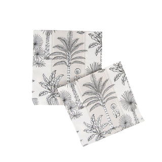 Southern Palms Flax/White Napkin Luncheon