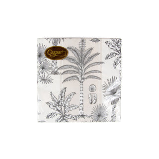 Southern Palms Flax/White Napkin Luncheon