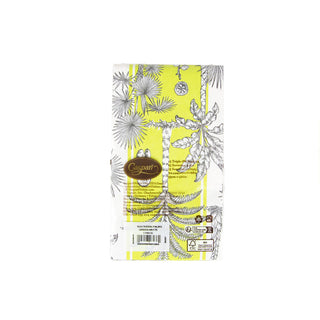 Southern Palms Green/White Guest Towel