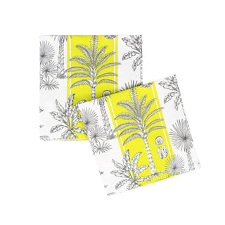 Southern Palms Green/White Napkin Luncheon