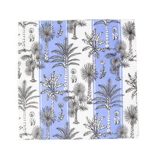 Southern Palms Blue/White Napkin Cocktail