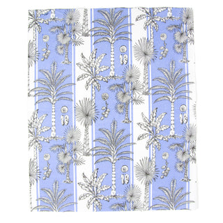 Southern Palms Blue/White Guest Towel