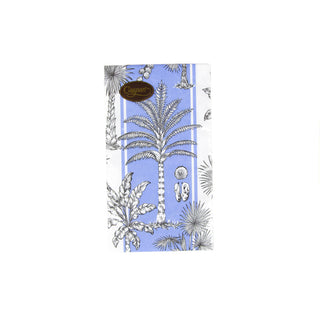 Southern Palms Blue/White Guest Towel
