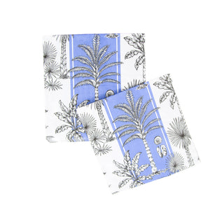 Southern Palms Blue/White Napkin Luncheon