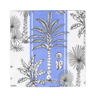 Southern Palms Blue/White Napkin Luncheon