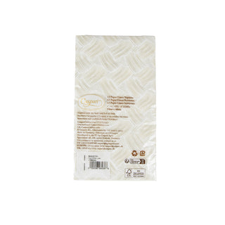 Basketry Flax-Paper Linen Guest Towels Airlaid - 12 In