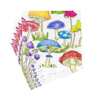 Woodland Mushrooms Napkin Cocktail