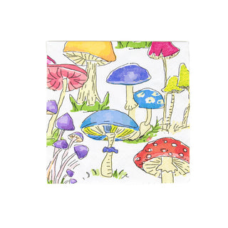 Woodland Mushrooms Napkin Cocktail