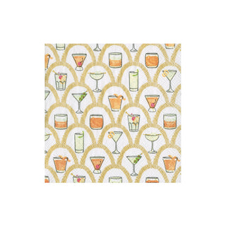 Deco Cocktails Boxed Cocktail Napkins - 40 Per Box
