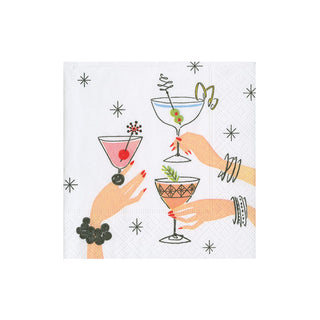 Aperitivo Boxed Cocktail Napkins - 40 Per Box
