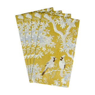 Scenic Songbirds Gold/Ivory Guest Towel