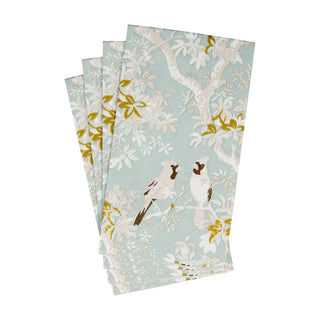 Scenic Songbirds Celadon Guest Towel